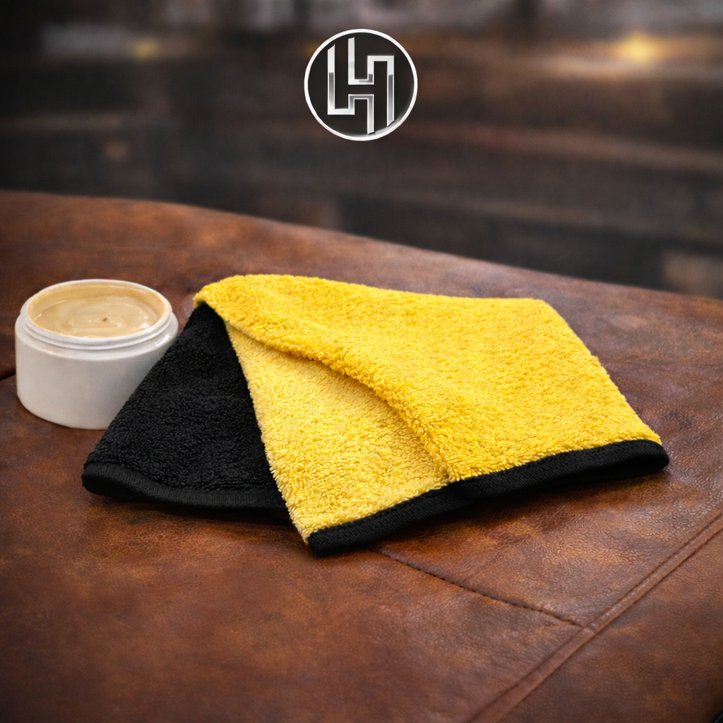 Dual-Sided Microfiber Car Cleaning Towel